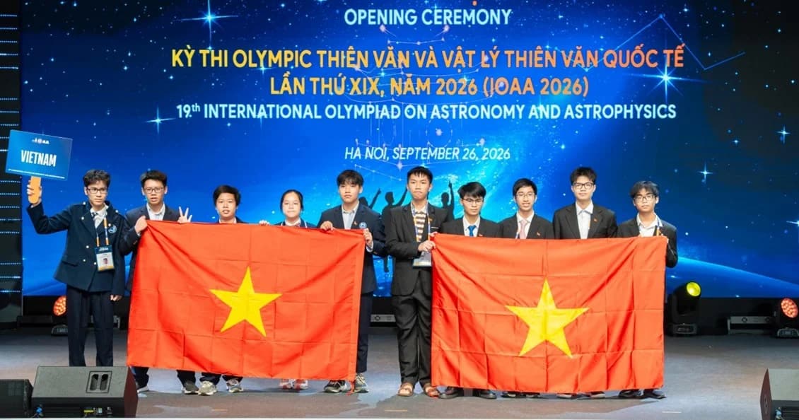 Vietnamese contestants at IOAA 2026.