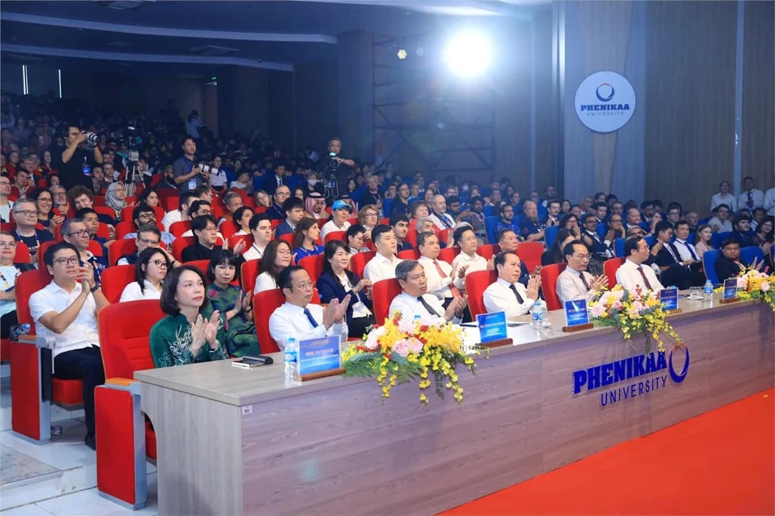 Delegates attend the Opening Ceremony.