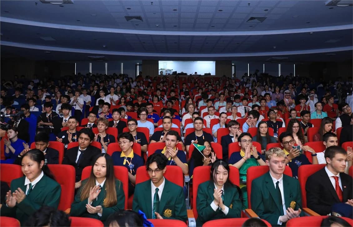 Contestants from international teams attend the Opening Ceremony.
